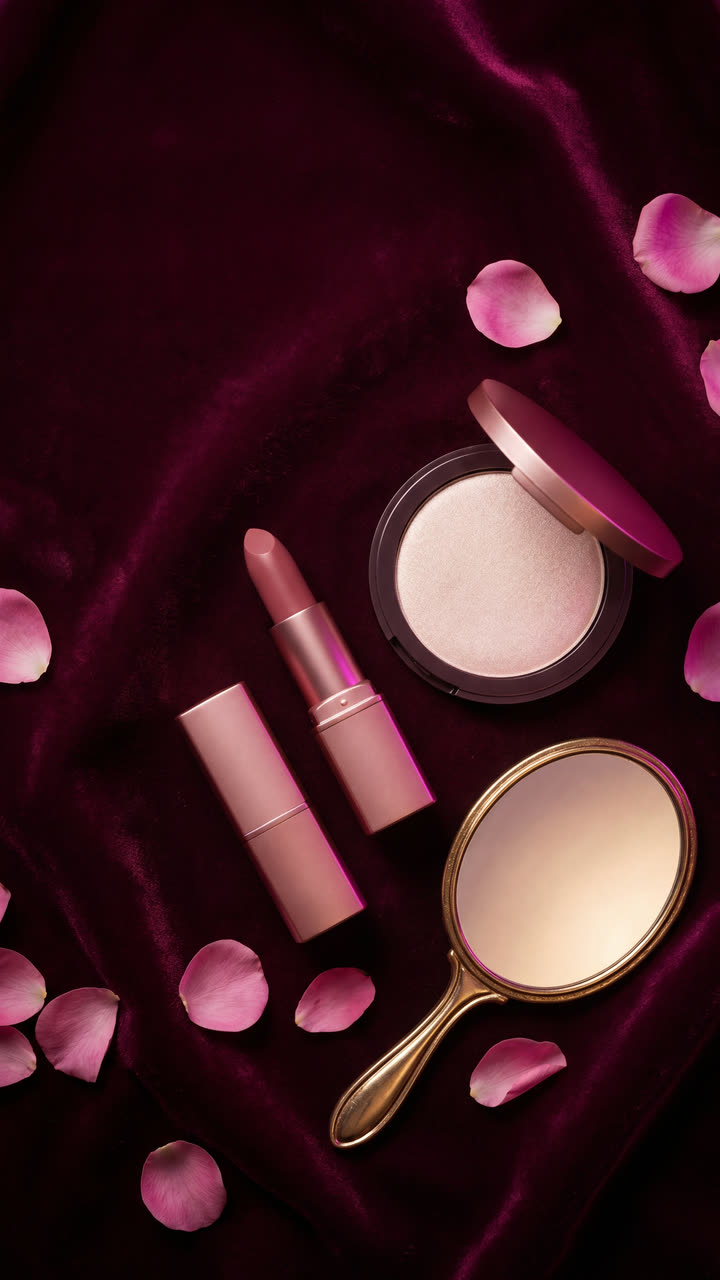 Beauty · editorial flatlay